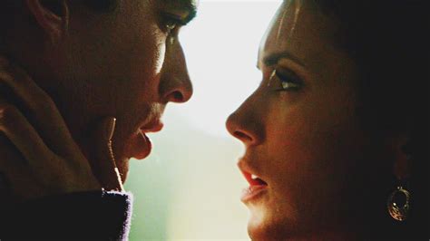 damon and elena kiss|damon and elena all kisses.